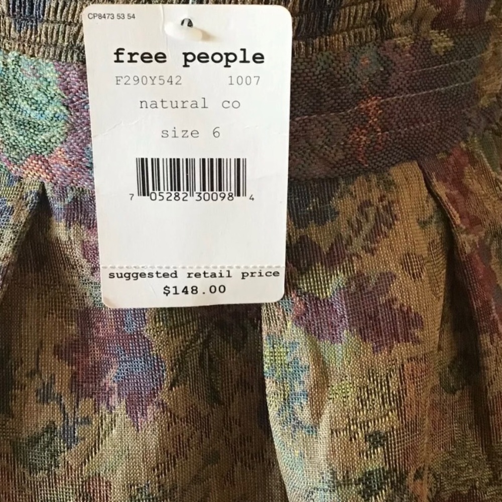 Free People Foiled Tapestry Mini Dress - Picture 8 of 8
